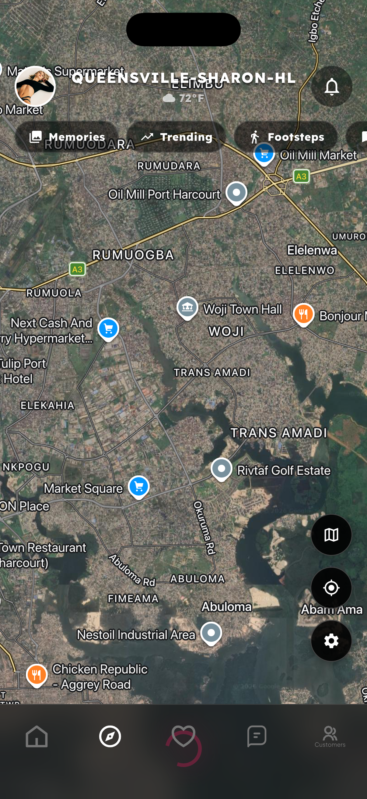 SpotMe live map
